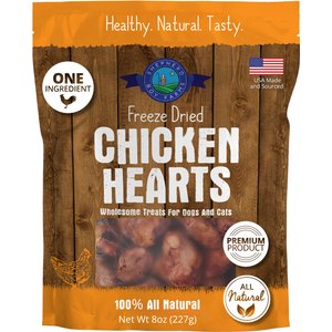 Shepherd Boy Farms Chicken Hearts Freeze-Dried Dog & Cat Treats, 8-oz bag