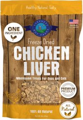 Shepherd Boy Farms Chicken Liver Freeze-Dried Dog & Cat Treats, 3-oz bag