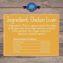 Shepherd Boy Farms Chicken Liver Freeze-Dried Dog & Cat Treats, 3-oz bag slide 2 of 6