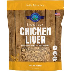 Shepherd Boy Farms Chicken Liver Freeze-Dried Dog & Cat Treats, 8-oz bag