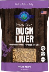Shepherd Boy Farms Duck Liver Freeze-Dried Dog & Cat Treats, 3-oz bag