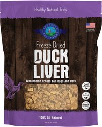 Shepherd Boy Farms Duck Liver Freeze-Dried Dog & Cat Treats, 8-oz bag