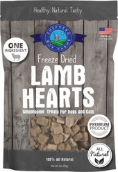 Shepherd Boy Farms Lamb Hearts Freeze-Dried Dog & Cat Treats, 3-oz bag