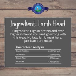 Shepherd Boy Farms Lamb Hearts Freeze-Dried Dog & Cat Treats, 3-oz bag slide 2 of 6