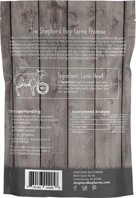 Show full view: Shepherd Boy Farms Lamb Hearts Freeze-Dried Dog & Cat Treats, 3-oz bag slide 3 of 8