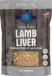 Shepherd Boy Farms Lamb Liver Freeze-Dried Dog & Cat Treats, 3-oz bag