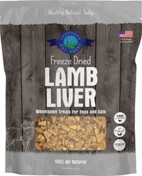 Shepherd Boy Farms Lamb Liver Freeze-Dried Dog & Cat Treats, 8-oz bag