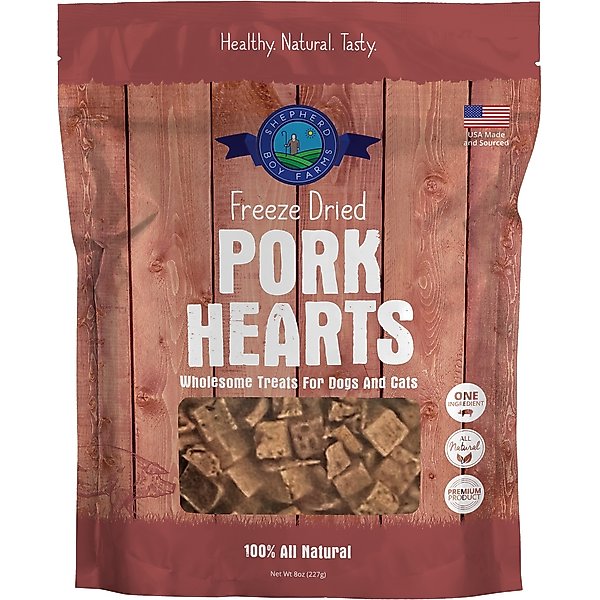 Shepherd Boy Farms Chicken Hearts Freeze-Dried Dog & Cat Treats