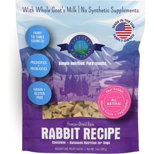 Shepherd Boy Farms Rabbit Recipe Freeze-Dried Dog Food, 14-oz bag