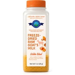 Shepherd Boy Farms Raw Goat's Milk Golden Freeze-Dried Dog & Cat Treats, 16-oz bottle