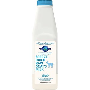 Shepherd Boy Farms Raw Goat's Milk Classic Freeze-Dried Dog & Cat Treats, 32-oz bottle