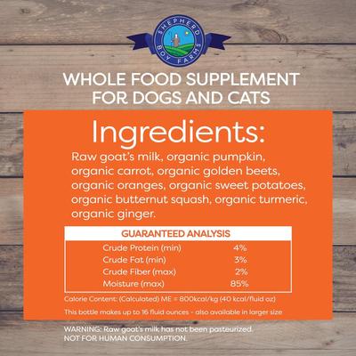 Show full view: Shepherd Boy Farms Raw Goat's Milk Golden Freeze-Dried Dog & Cat Treats, 16-oz bottle slide 9 of 11