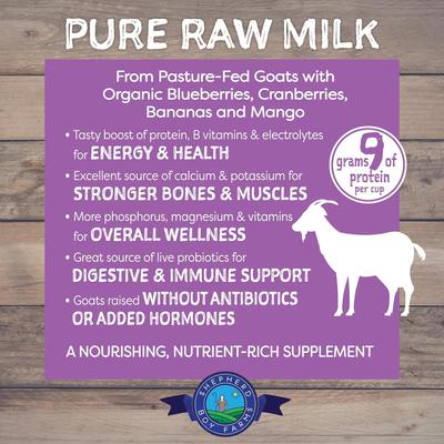 Show full view: Shepherd Boy Farms Raw Goat's Milk Super Fruit Blend Freeze-Dried Dog & Cat Treats, 32-oz bottle slide 6 of 11