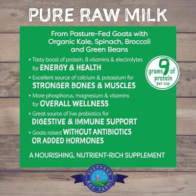 Show full view: Shepherd Boy Farms Raw Goat's Milk Super Greens Blend Freeze-Dried Dog & Cat Treats, 16-oz bottle slide 6 of 11