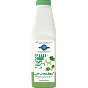 Shepherd Boy Farms Raw Goat's Milk Super Greens Blend Freeze-Dried Dog & Cat Treats, 32-oz bottle