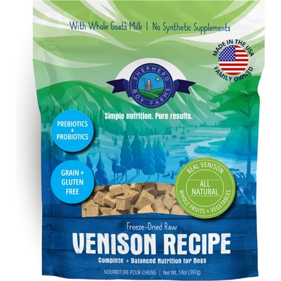 Shepherd Boy Farms Shepherd Boy Farms Venison Recipe Freeze-Dried Dog Food, 14-oz bag