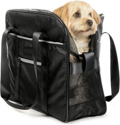 Show full view: Sherpa Around Town Fashionable Tote Dog & Cat Carrier, Black, Large slide 2 of 10
