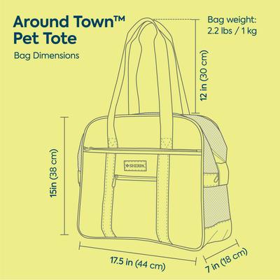 Show full view: Sherpa Around Town Fashionable Tote Dog & Cat Carrier, Black, Large slide 9 of 10
