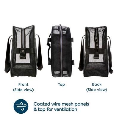 Show full view: Sherpa Around Town Fashionable Tote Dog & Cat Carrier, Black, Large slide 8 of 10