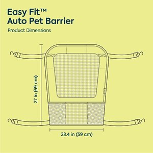 Sherpa Easy Fit Auto Pet Barrier, Gray