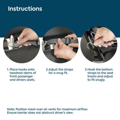 Show full view: Sherpa Easy Fit Auto Pet Barrier, Gray slide 7 of 8