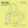 Show in main carousel: Sherpa Essential Soft Sided Dog & Cat Carrier, Black, Large slide 4 of 10