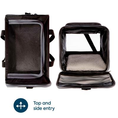 Show full view: Sherpa Essential Soft Sided Dog & Cat Carrier, Black, Large slide 8 of 10