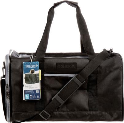 Show full view: Sherpa Essential Soft Sided Dog & Cat Carrier, Black, Large slide 2 of 10