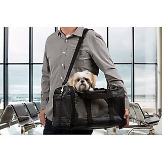 Sherpa Original Deluxe Airline-Approved Dog & Cat Carrier Bag, Black, Large slide 1 of 9