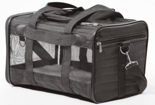 Show full view: Sherpa Original Deluxe Airline-Approved Dog & Cat Carrier Bag, Black, Medium slide 2 of 12