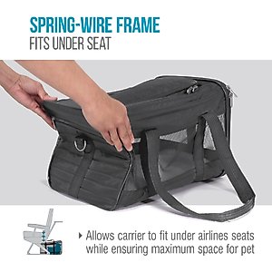 Sherpa Original Deluxe Airline-Approved Dog & Cat Carrier Bag, Charcoal, Large