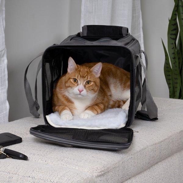 Sherpa original delux パープル ペットソフトキャリーバッグ Sherpa Original Deluxe Airline Approved Pet Carrier, Purple