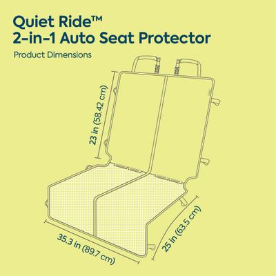 Show full view: Sherpa Quiet Ride 2-In-1 Auto Seat Protector, Gray slide 8 of 8