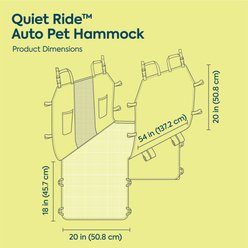 Sherpa Quiet Ride Auto Pet Hammock, Gray slide 2 of 8