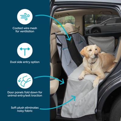 Show full view: Sherpa Quiet Ride Auto Pet Hammock, Gray slide 3 of 8