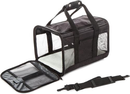 Show full view: Sherpa To Go Cat & Dog Travel Carrier, Black, Medium slide 2 of 6