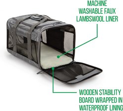 Sherpa To-Go Dog & Cat Carrier Bag, Gray slide 2 of 8
