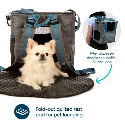 Show full view: Sherpa Trek Tote 2-in-1 Backpack & Tote Dog & Cat Carrier, Gray, Medium slide 9 of 9
