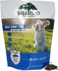 Sherwood Pet Health Adult Free Choice Timothy Rabbit Food, 4.5-lb bag