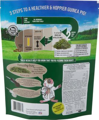 Show full view: Sherwood Pet Health Timothy Pellet Adult Guinea Pig Food, 4.5-lb bag slide 2 of 5