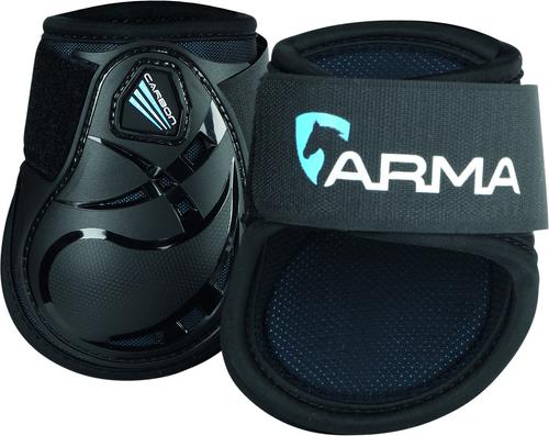 Show full view: Shires Equestrian Products ARMA Carbon Fetlock Horse Boots, Black, Cob slide 1 of 2