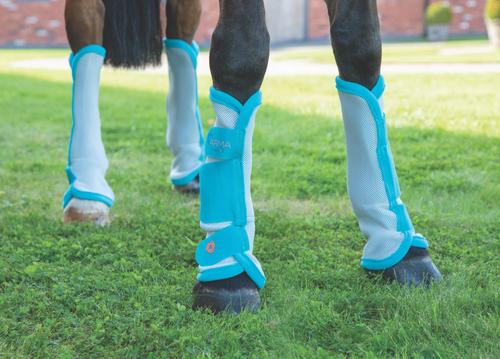 Show full view: Shires Equestrian Products ARMA Fly TU Horse Socks, Teal, Cob slide 1 of 3