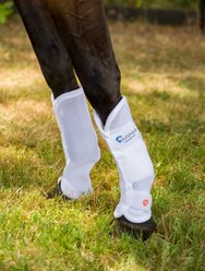 Shires Equestrian Products ARMA Horse Fly Boots, White, Cob slide 1 of 2