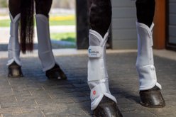 Shires Equestrian Products ARMA Horse Fly Boots, White, Cob slide 2 of 2