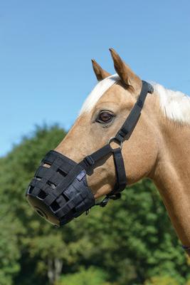Show full view: Shires Equestrian Products Comfort Horse Grazing Muzzle, Black, Pony slide 1 of 1