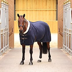 Shires Equestrian Products Deluxe Fleece Horse Rug, Navy, 60-in