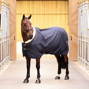Shires Equestrian Products Deluxe Stable Horse Sheet, Navy, 60-in