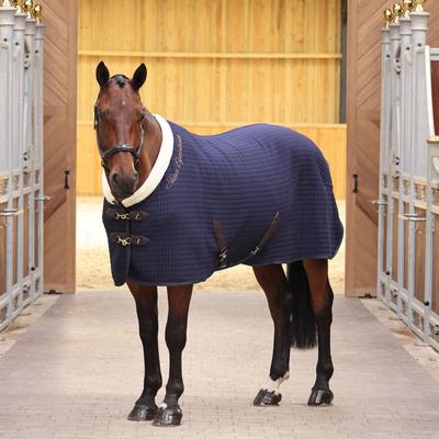 Show full view: Shires Equestrian Products Deluxe Tech Horse Cooler, Navy, 81-in slide 1 of 3