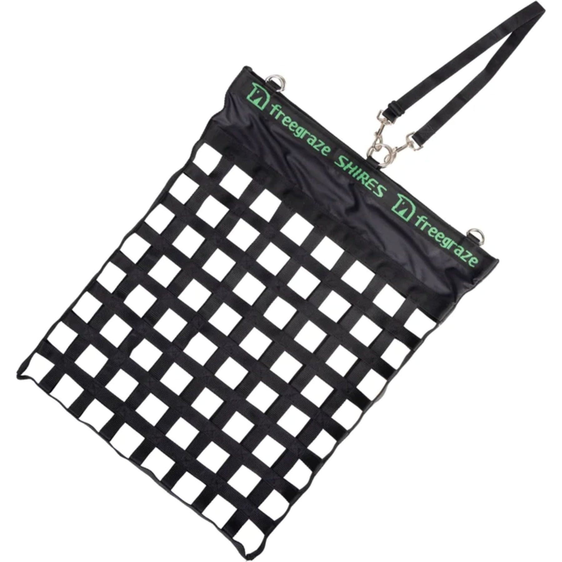 Shires Equestrian Products Free Graze Deluxe Web Horse Hay Net Bag, Black, Small