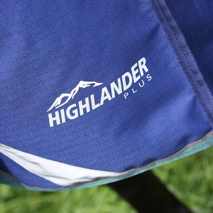 Shires Equestrian Products Highlander Plus 200-g High Neck Horse Blanket, Navy, 78-in